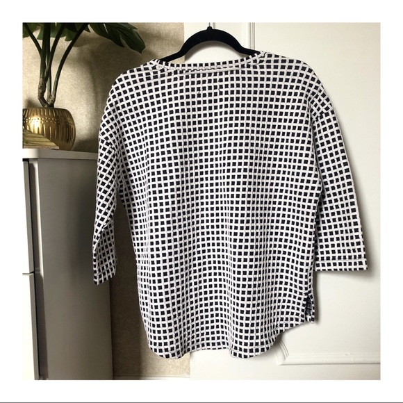 NWOT-LOU & GREY Window Pane Light Pullover Sweater - Picture 4 of 6